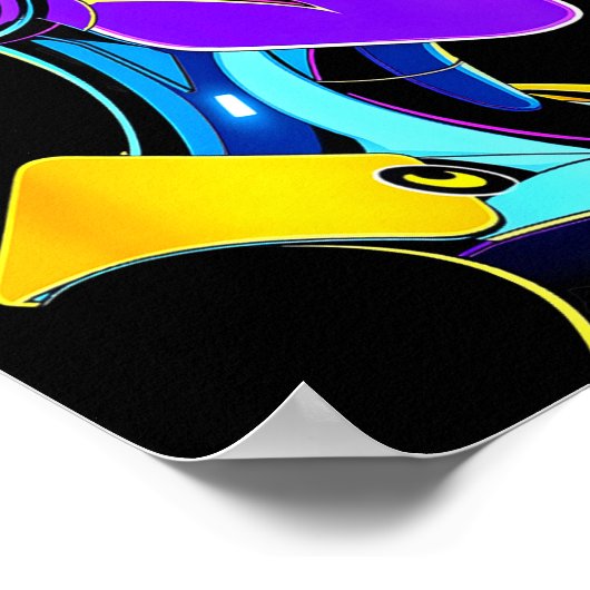 Poster Futuristic Graphic Design Robot 1 (Coin)