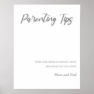 Poster Futurs parents conseils maman et papa conseils de