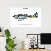 Poster Fw-190 A-9 JG5 1 (Bureau à domicile)