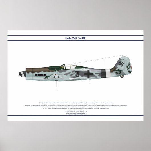 Poster Fw-190 D-9 JG26 2 (Devant)
