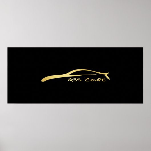 Poster G35 Brush Stroke - Or (Devant)
