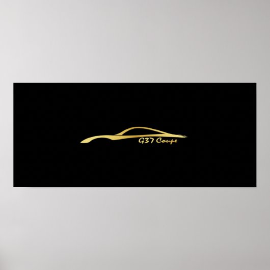 Poster G37 Brush Stroke Gold (Devant)