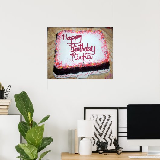 Poster "G. d'anniversaire" (Bureau à domicile)