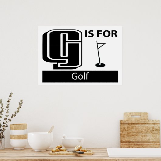 Poster G Est Pour Le Golf (Cuisine)