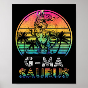 Poster G-masaurus Dinosaure G-ma Saurus Famille T-shirt a