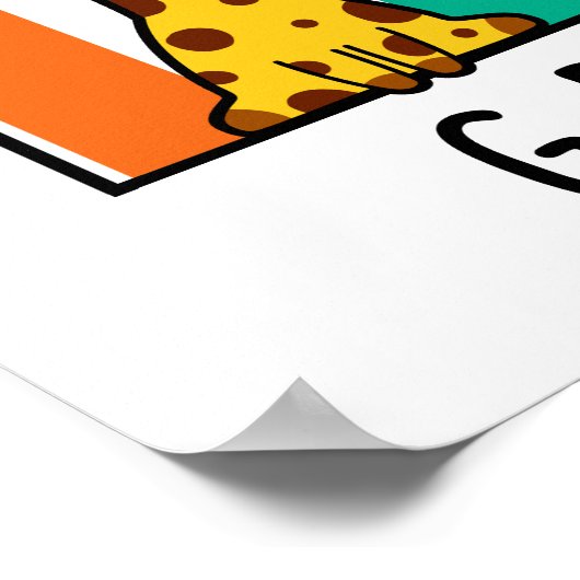 Poster G-raph Funny Giraffe Graph Pun (Coin)