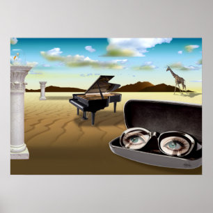 Poster G Sharp dans le désert - Surreal
