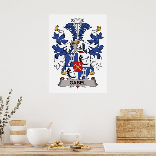 Poster Gabel Family Crest (Cuisine)