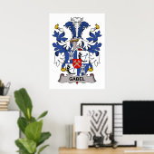 Poster Gabel Family Crest (Bureau à domicile)