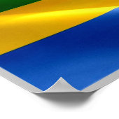Poster Gabon - Drapeau gabonais - (Coin)