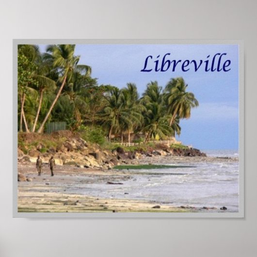 Poster Gabon - Libreville - (Devant)