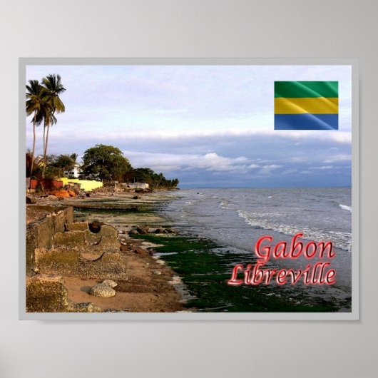 Poster Gabon - Libreville - (Devant)