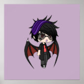 Poster Gacha Life Series Karl Chibi Vampire Boy (Devant)