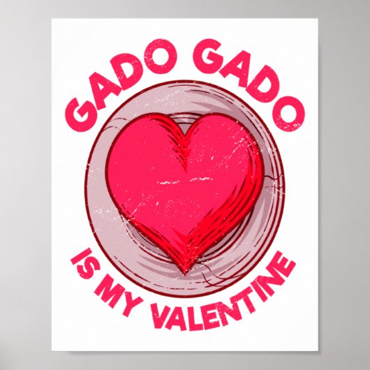 Poster Gado Gado Is My Valentine Indonesian Salad Vegetar (Devant)