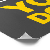 Poster Gag de chimie vous obtenez ou vous n'enseignez pas (Coin)