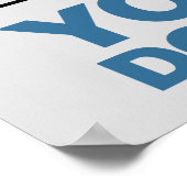 Poster Gag de chimie vous obtenez ou vous n'enseignez pas (Coin)