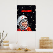 Poster Gagarine de l'art spatial [Soviétwave] — Gagarine (Cuisine)