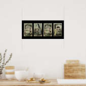 Poster GAGE Alphabet Lettre Nom Art (Cuisine)