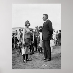 Poster Gagnant à la plage, les années 1920