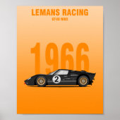 Poster Gagnant GT40 MK2 1966 (Devant)