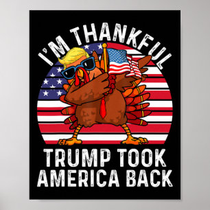 Poster Gagnante, je suis heureux que Trump ait gagné l'Am