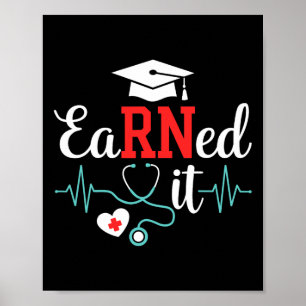 Poster Gagné Il Infirmière Diplôme Pour Rn Diplômé Infirm