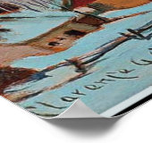 Poster Gagnon - crépuscule - Hiver au Québec (Coin)