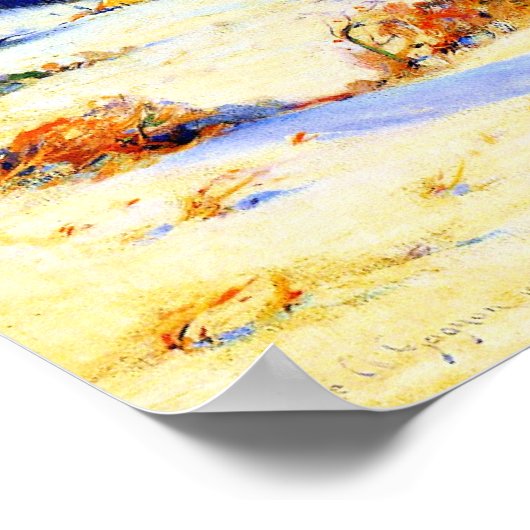 Poster Gagnon - En hiver dans les Laurentides (1) (Coin)