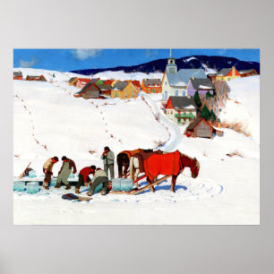 Poster Gagnon - La Récolte De Glace