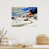 Poster Gagnon - L'aube rouge (Cuisine)