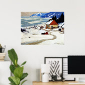 Poster Gagnon - L'aube rouge (Bureau à domicile)