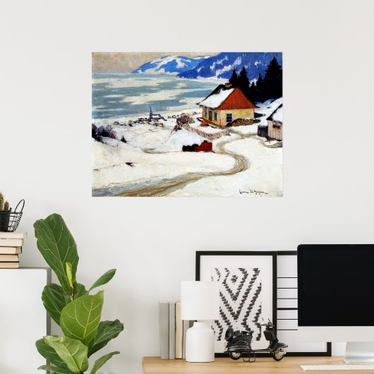 Poster Gagnon - L'aube rouge (Bureau à domicile)