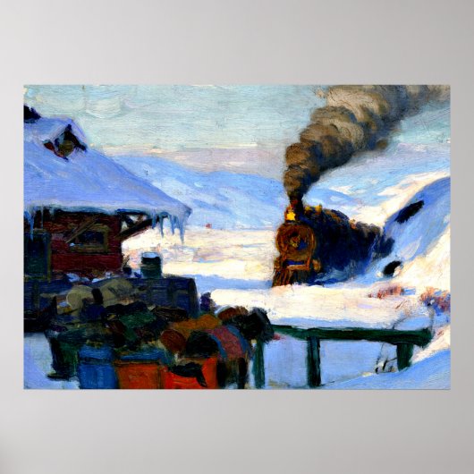 Poster Gagnon - Le Train, Baie-Saint-Paul (Devant)