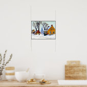 Poster Gagnon - Matin d'hiver, Baie-Saint-Paul (Cuisine)