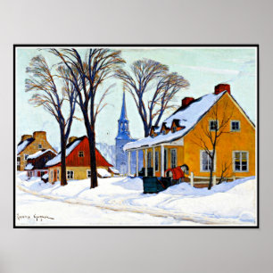 Poster Gagnon - Matin d'hiver, Baie-Saint-Paul