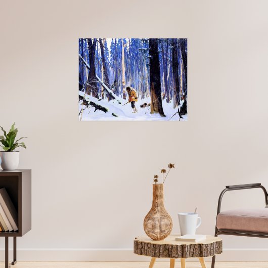 Poster Gagnon - Trapper dans les bois (Salon 3)
