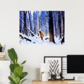 Poster Gagnon - Trapper dans les bois (Bureau à domicile)
