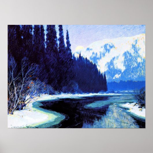 Poster Gagnon - Un ruisseau silencieux du Nord (Devant)