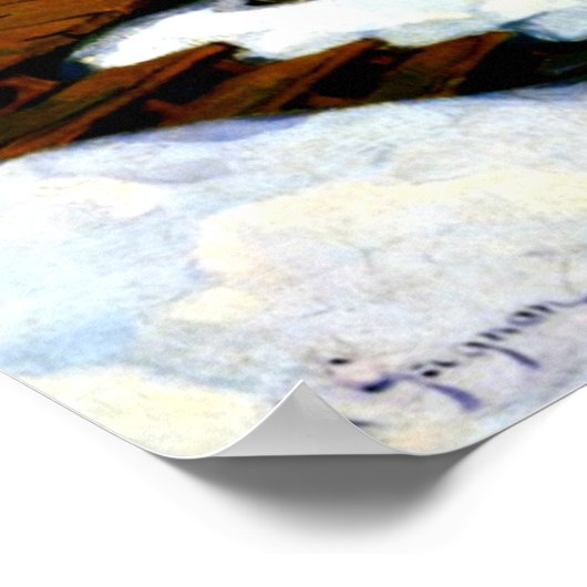 Poster Gagnon - Village dans les Laurentides (Coin)