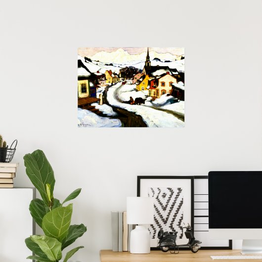 Poster Gagnon - Village dans les Laurentides (Bureau à domicile)