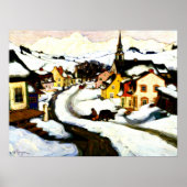Poster Gagnon - Village dans les Laurentides (Devant)