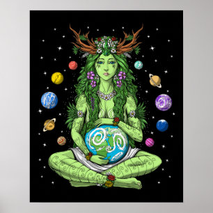 Poster Gaia Mère Déesse Terre