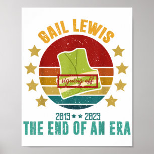 Poster Gail Lewis, Nous Vous Saluons, Fin D'Une Époque Si