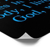 Poster Gal 2:20 avec Jésus sur la croix (Coin)