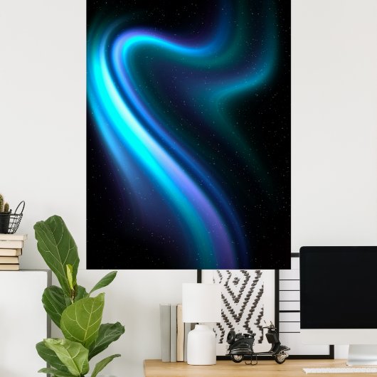 Poster Galactic Aurora Polaris (Bureau à domicile)