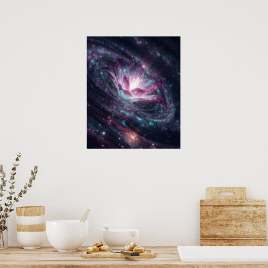 Poster Galactic Bloom (Cuisine)