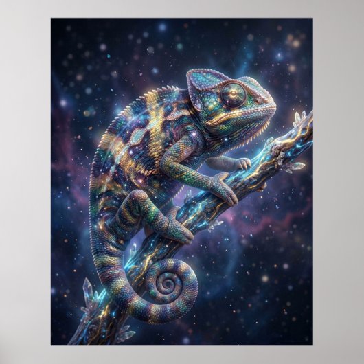 Poster Galactic Chameleon Star Branch (Devant)