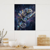Poster Galactic Chameleon Star Branch (Cuisine)