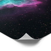 Poster Galactic Nebula Space Print (Coin)