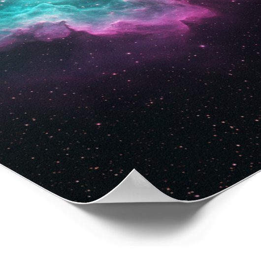 Poster Galactic Nebula Space Print (Coin)
